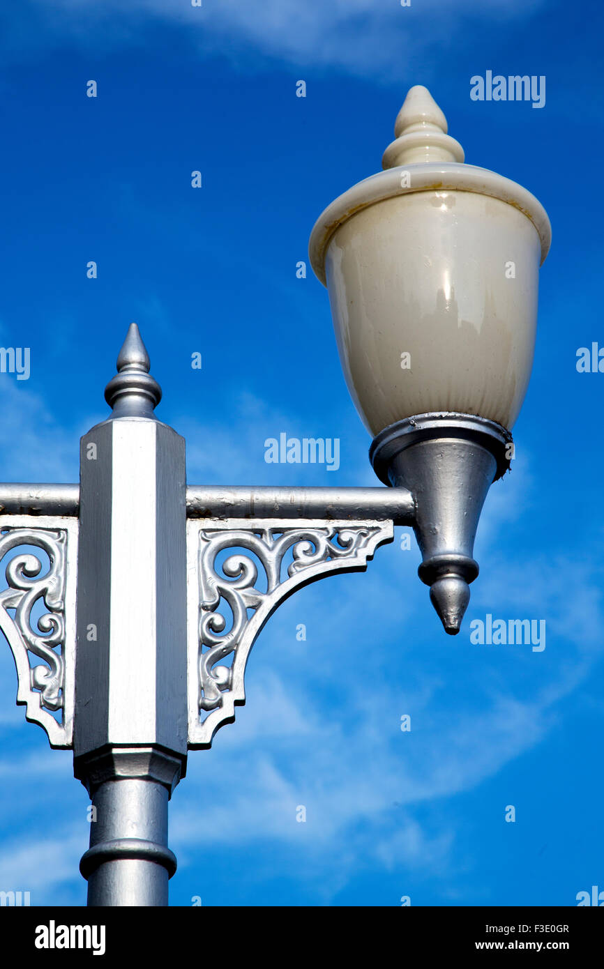 bangkok thailand street lamp in the sky palaces temple abstract sunny ...