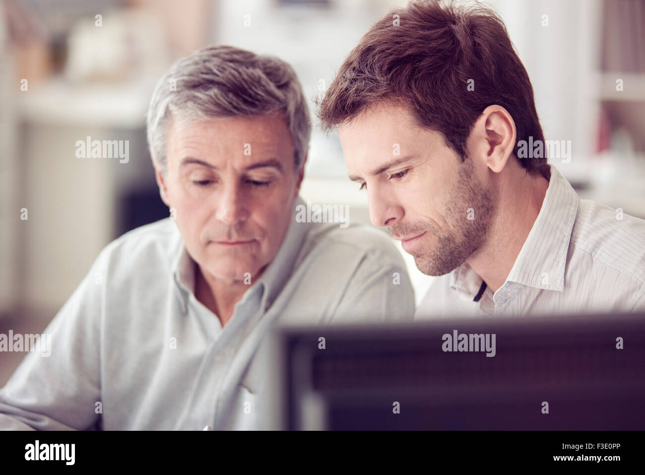Colleagues working together Stock Photo