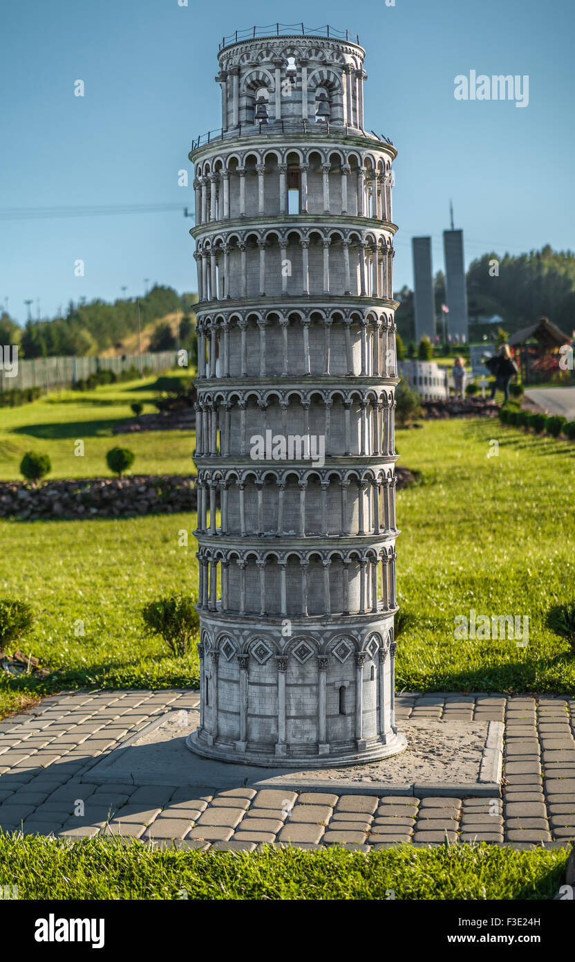 simulation of pisa tower italy Stock Photo