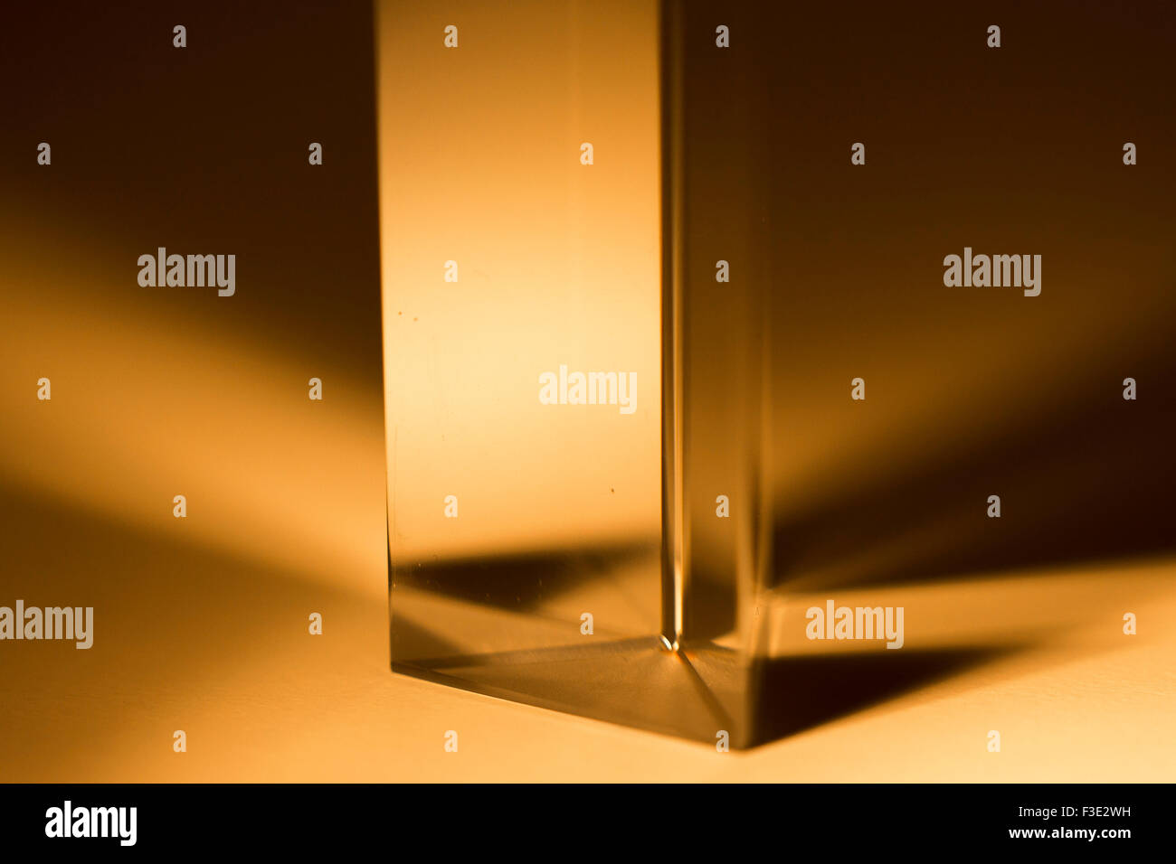 contemporary art photograph of glass prism Stock Photo