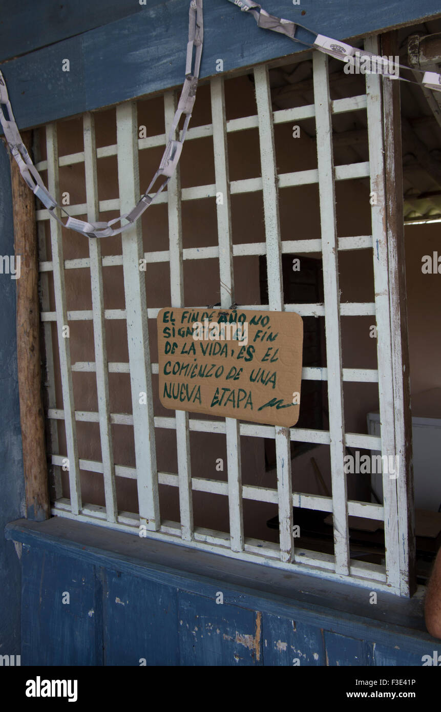 Signage on a shop window for the new year The end of the year doesn't