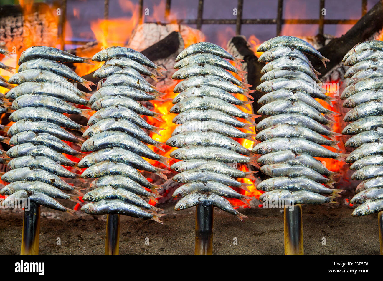 Espetos  Traditional Saltwater Fish Dish From Province of Málaga