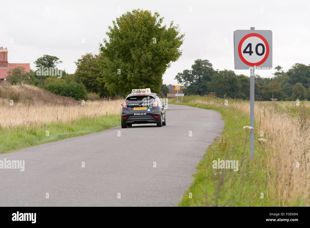 Driver starting their driving test at DVSA Training Academy in ...