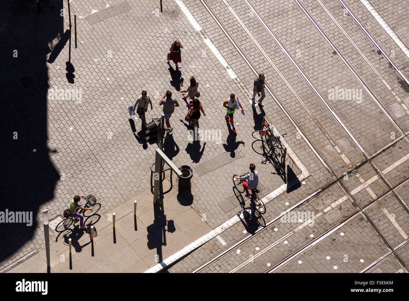 Street life Bordeaux Gironde Aquitaine France Europe Stock Photo