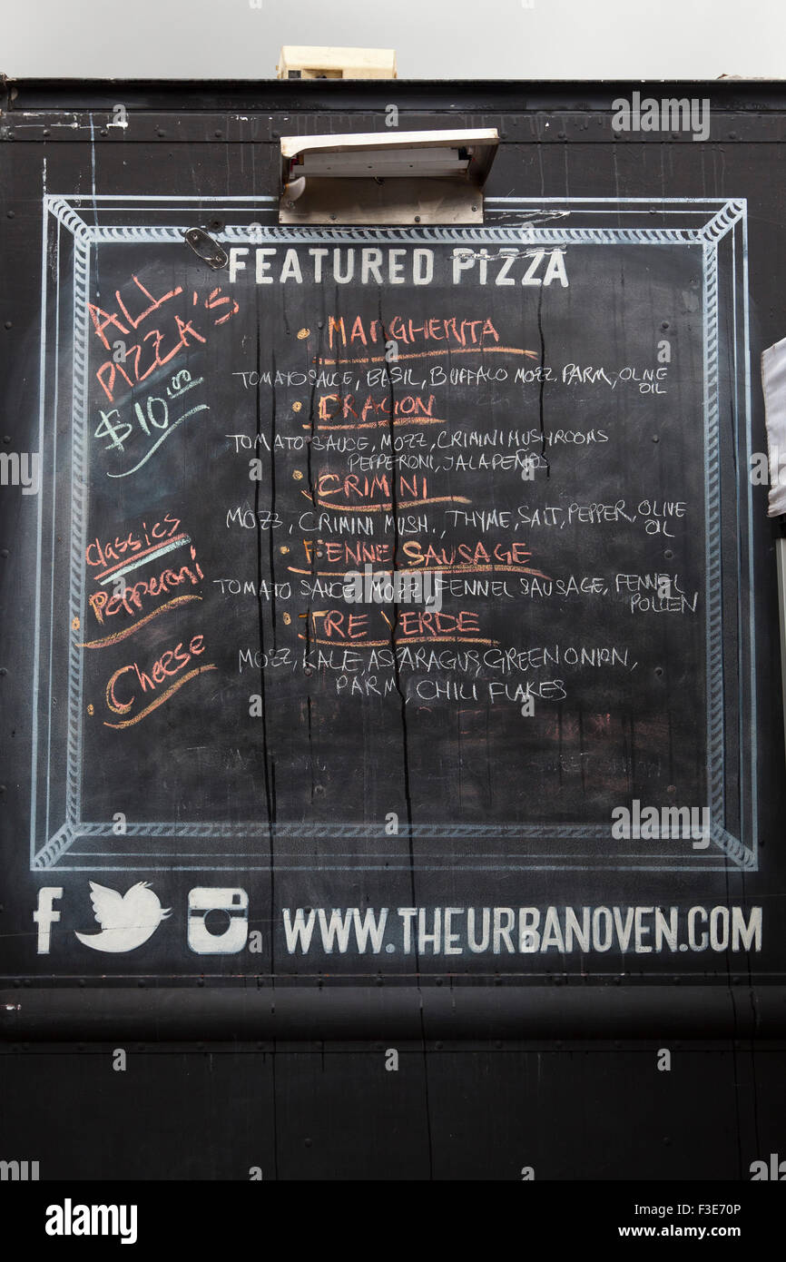 Pizza Menu Food Truck The Brewery Art Walk October 4