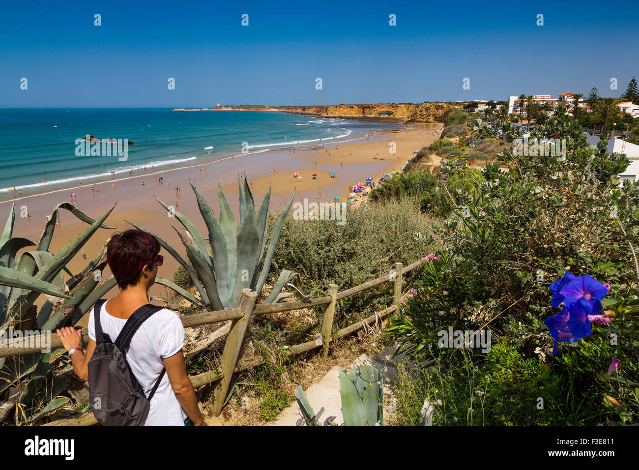 Fuente del Gallo beach Conil de la Frontera Cadiz Andalusia Spain Stock ...