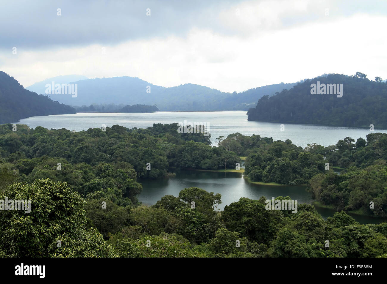 Sholayar Dam In Kerala Stock Photo Alamy