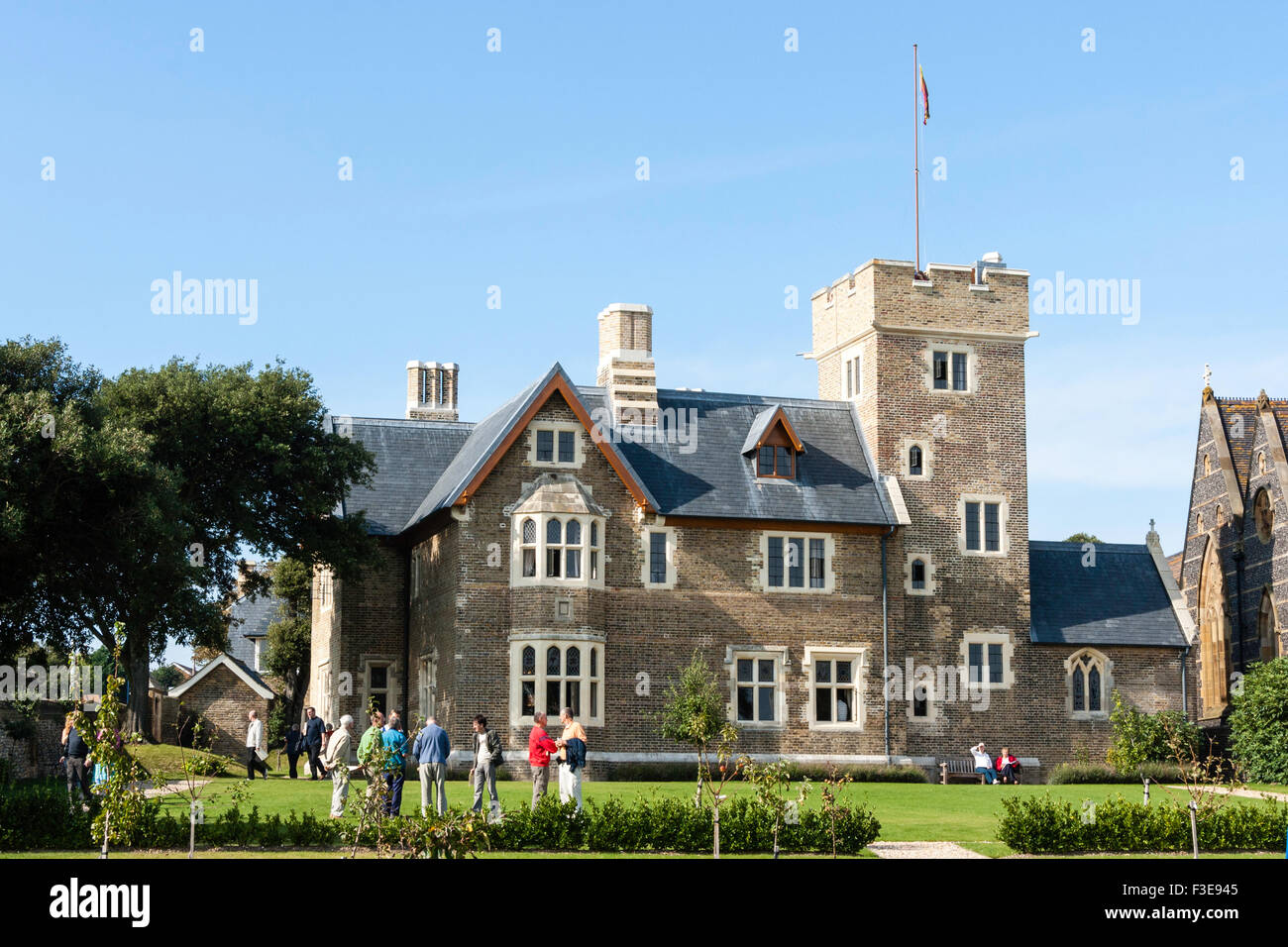 England, Ramsgate. The Grange, house and tower designed by Augustus Pugin in the Gothic Revival