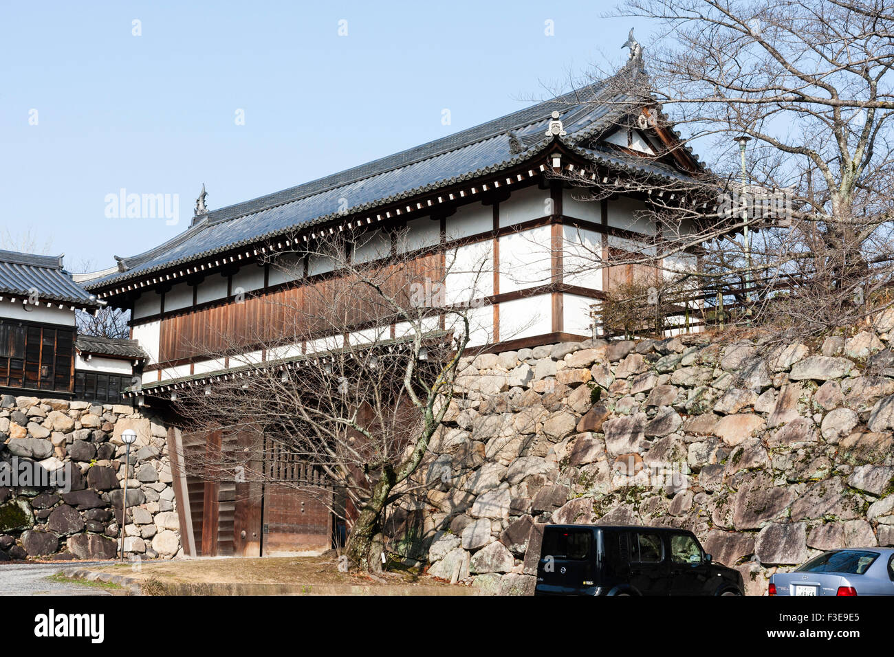 Japan, Yamato Koriyama castle. Entrance, the Otemon gatehouse Stock