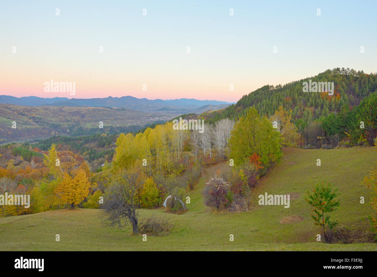 Mountains autumn landscape with colorful forest Stock Photo - Alamy