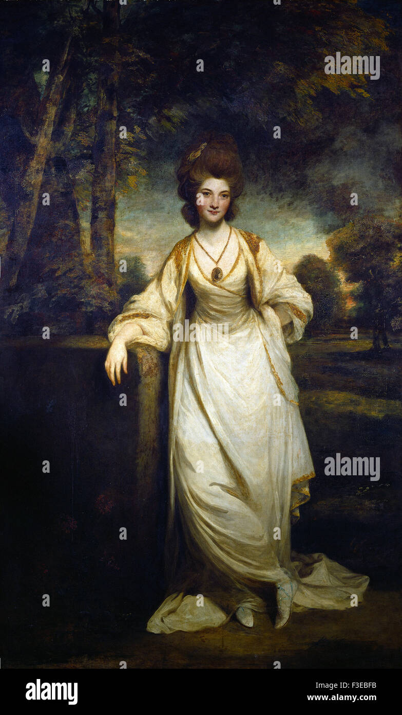 Sir Joshua Reynolds - Lady Elizabeth Compton Stock Photo