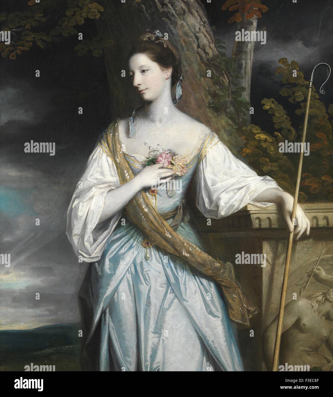 Sir Joshua Reynolds - Anne Dashwood, Later Countess of Galloway Stock Photo