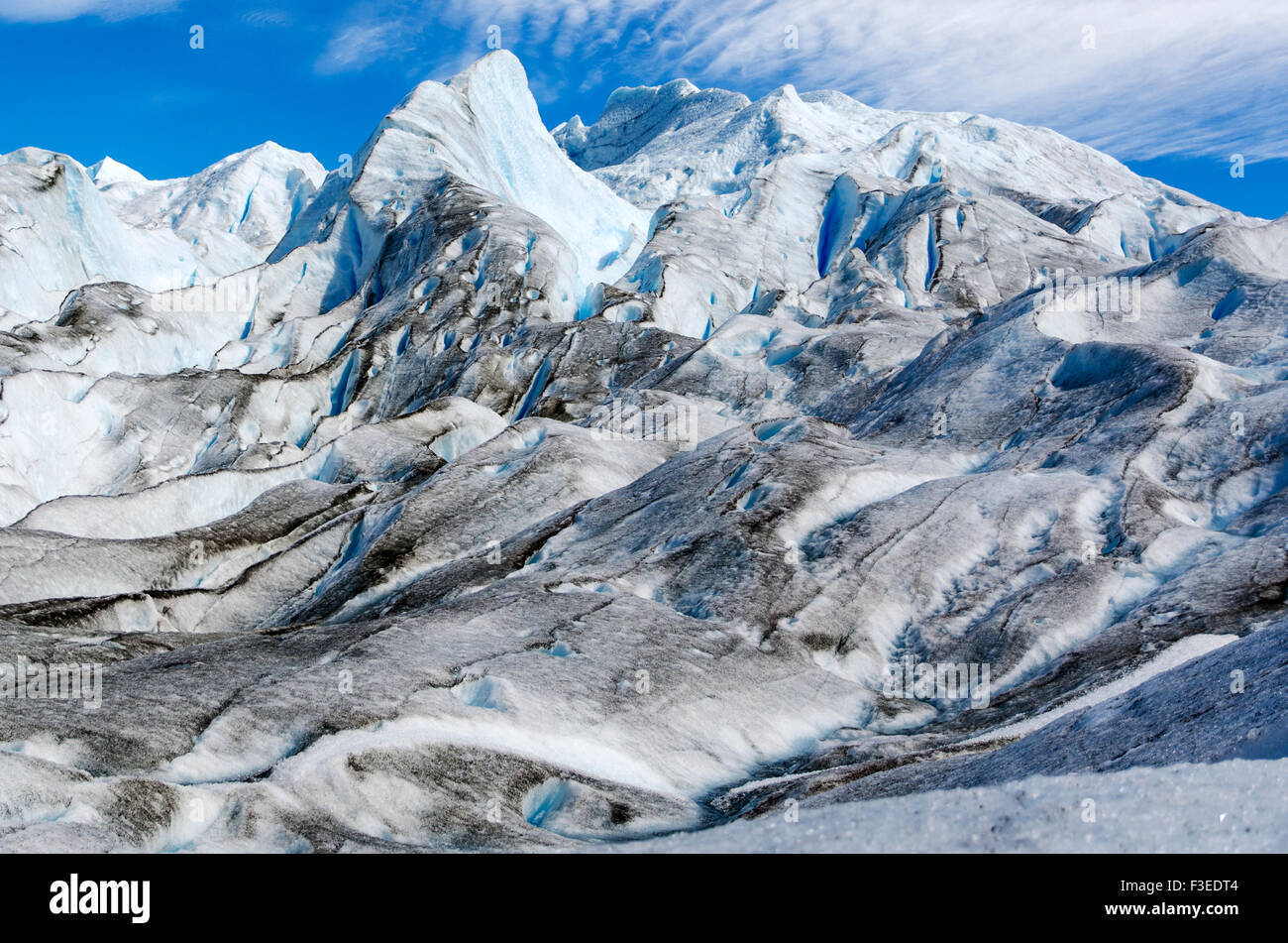 Perito Moreno glacier, Perito Moreno National Park, Patagonia, Argentina, South America Stock Photo