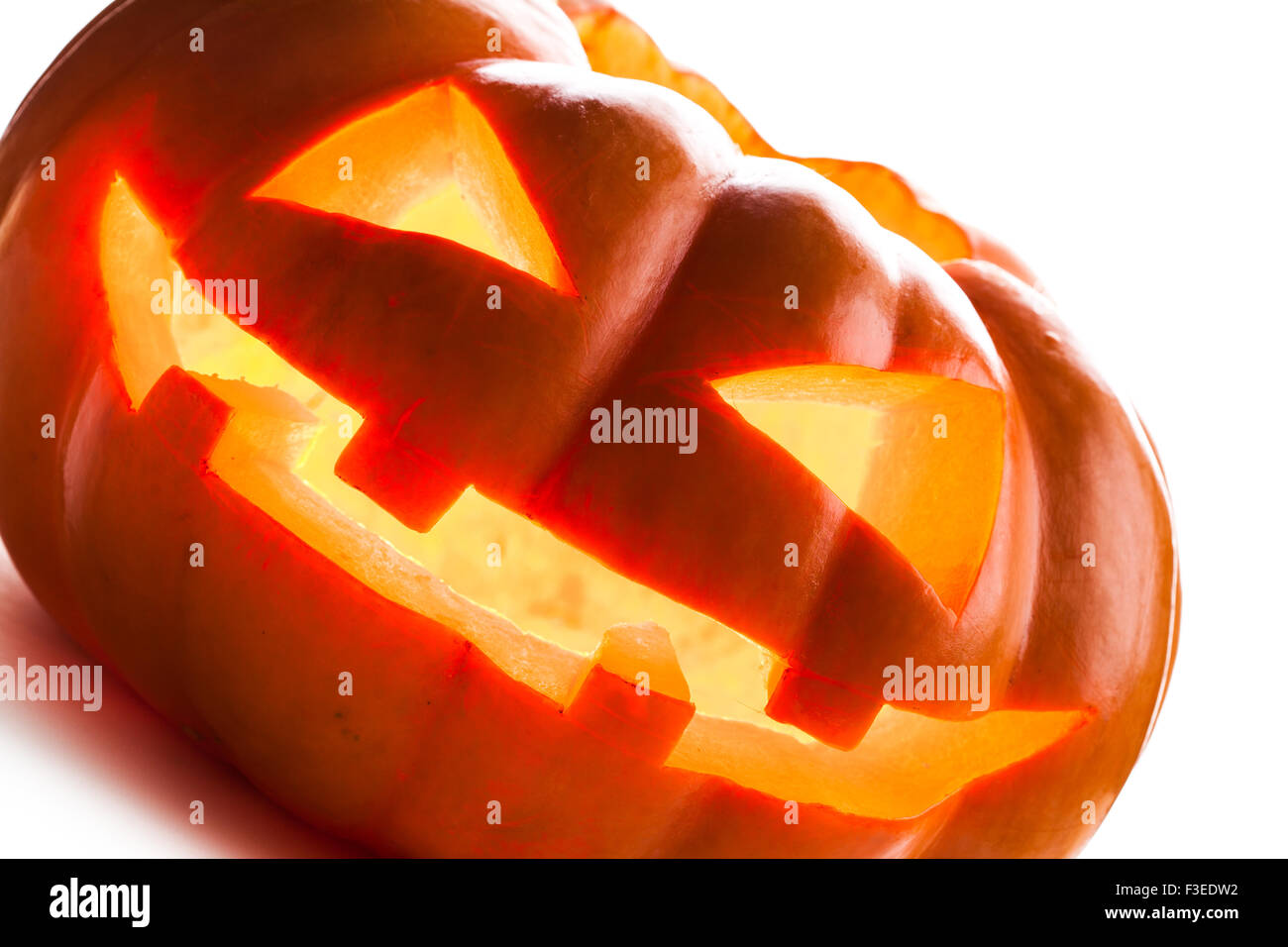 Halloween Pumpkin isolated on white background Stock Photo