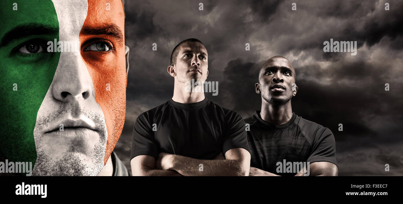 Rugby face paint hi-res stock photography and images - Alamy