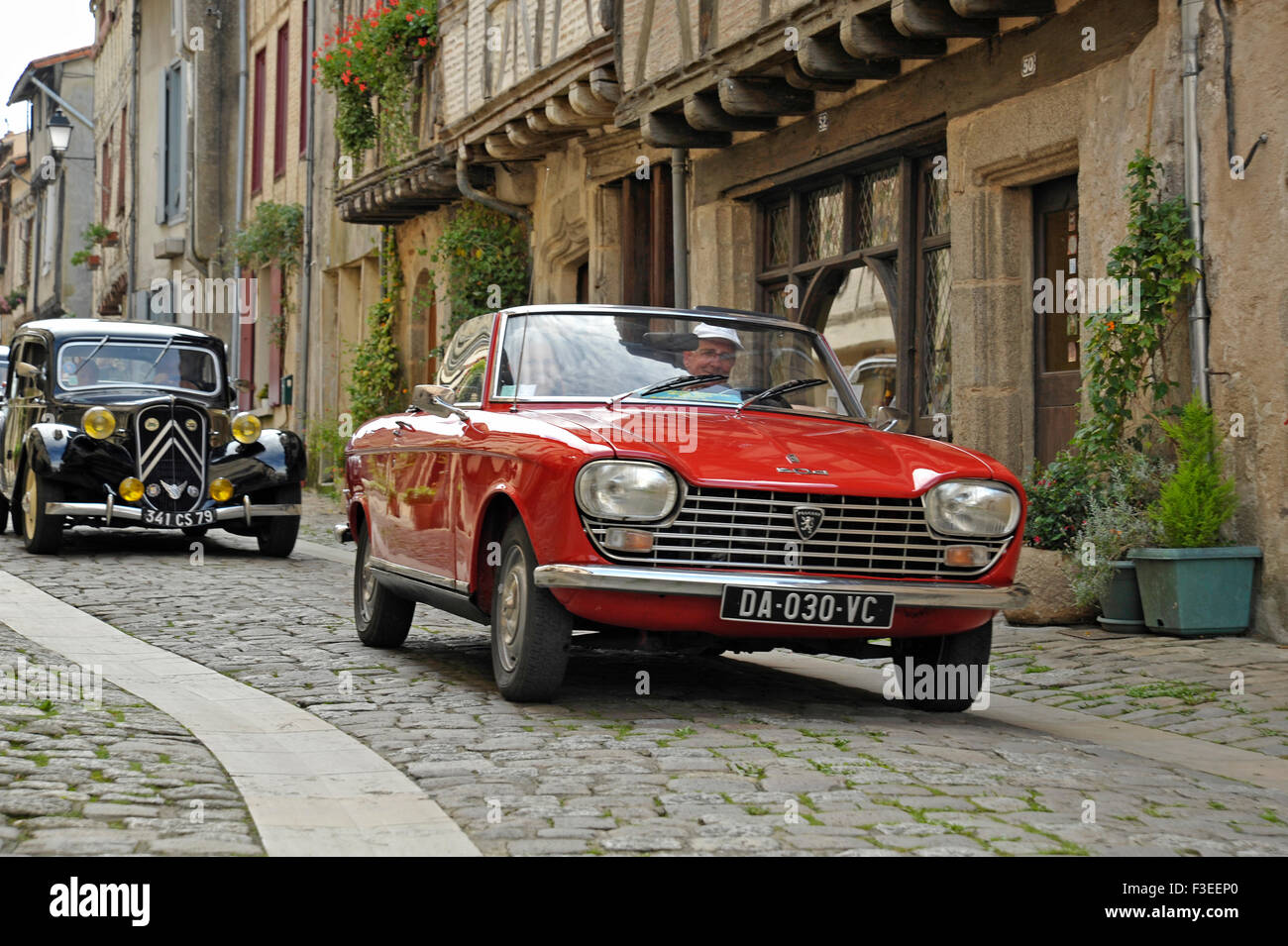 Peugeot 304 convertible classic car Stock Photo