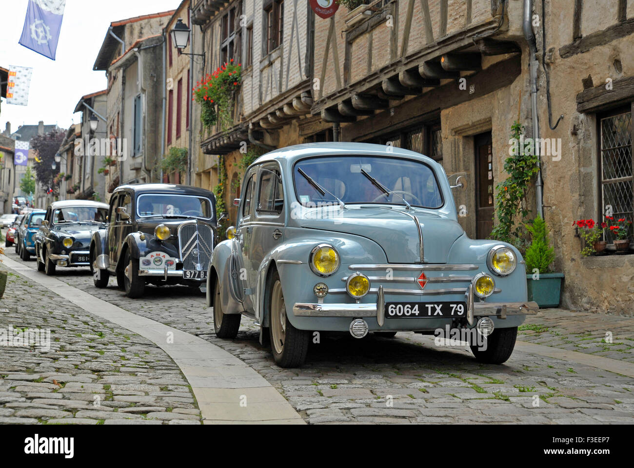 Renault 4CV classic French car Stock Photo