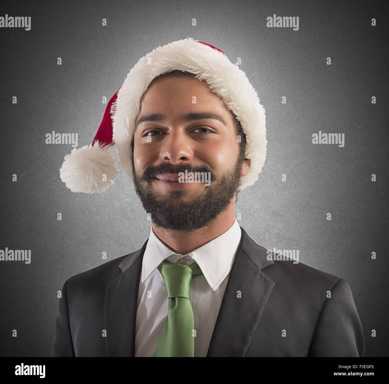 Businessman santa hat hi-res stock photography and images - Alamy