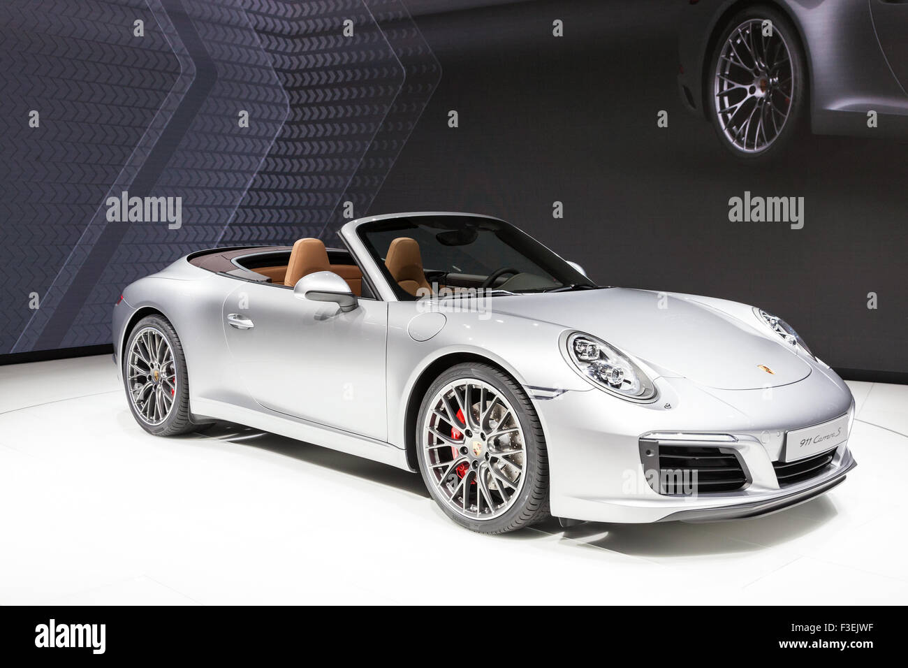 Porsche 911 Carrera S Sports Car at the IAA International Motor Show 2015 Stock Photo