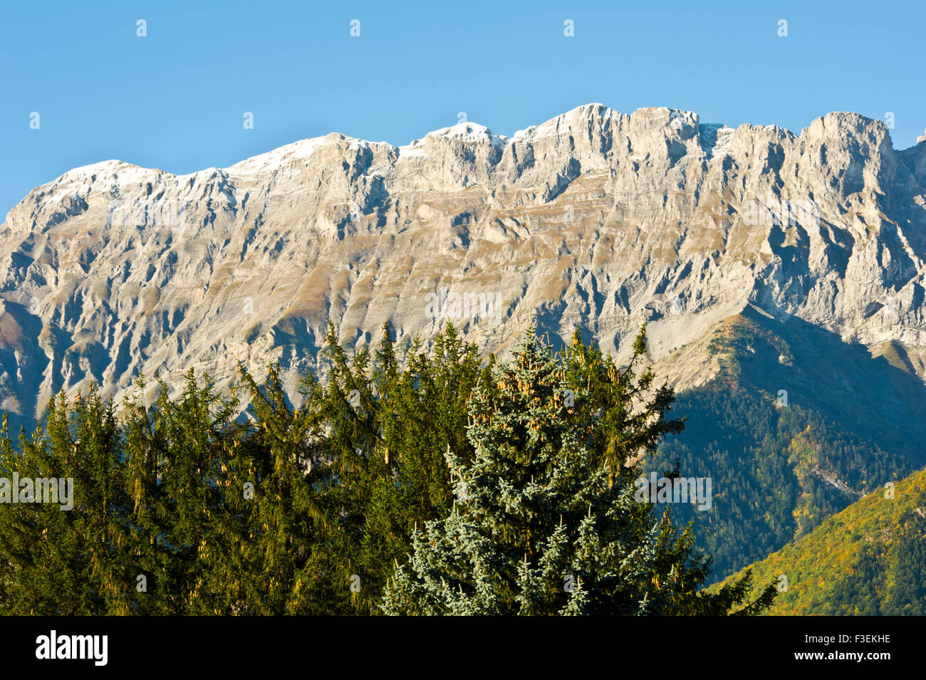 Mountains of les Alpes de Haute Provence, near Gap, France Stock Photo