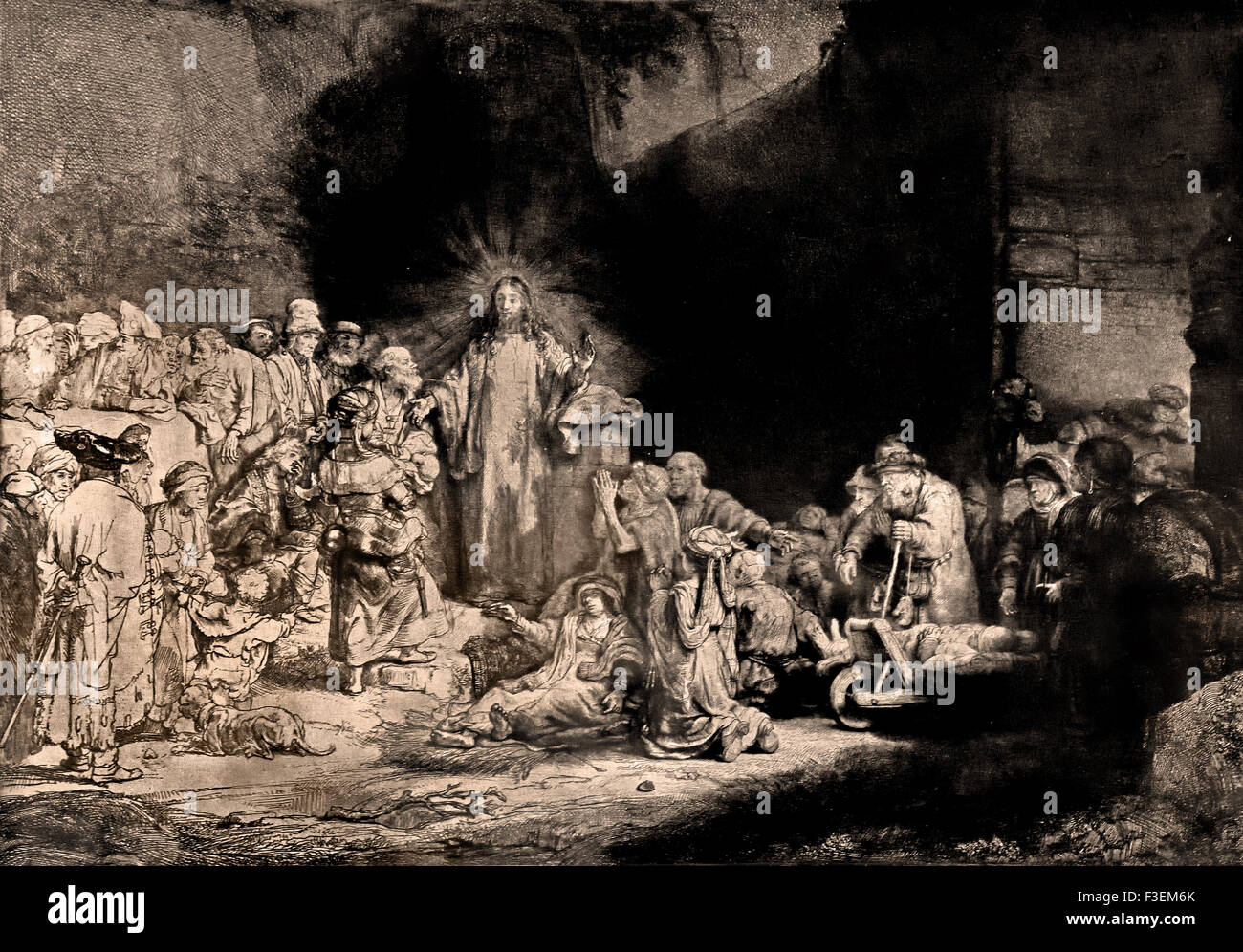 The hundred print rembrandt hi-res stock photography and images - Alamy