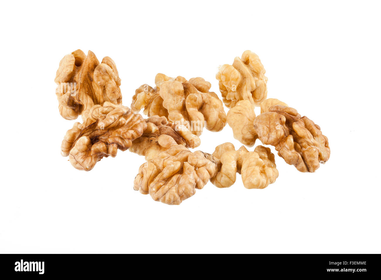 nuts isolated on white background Stock Photo