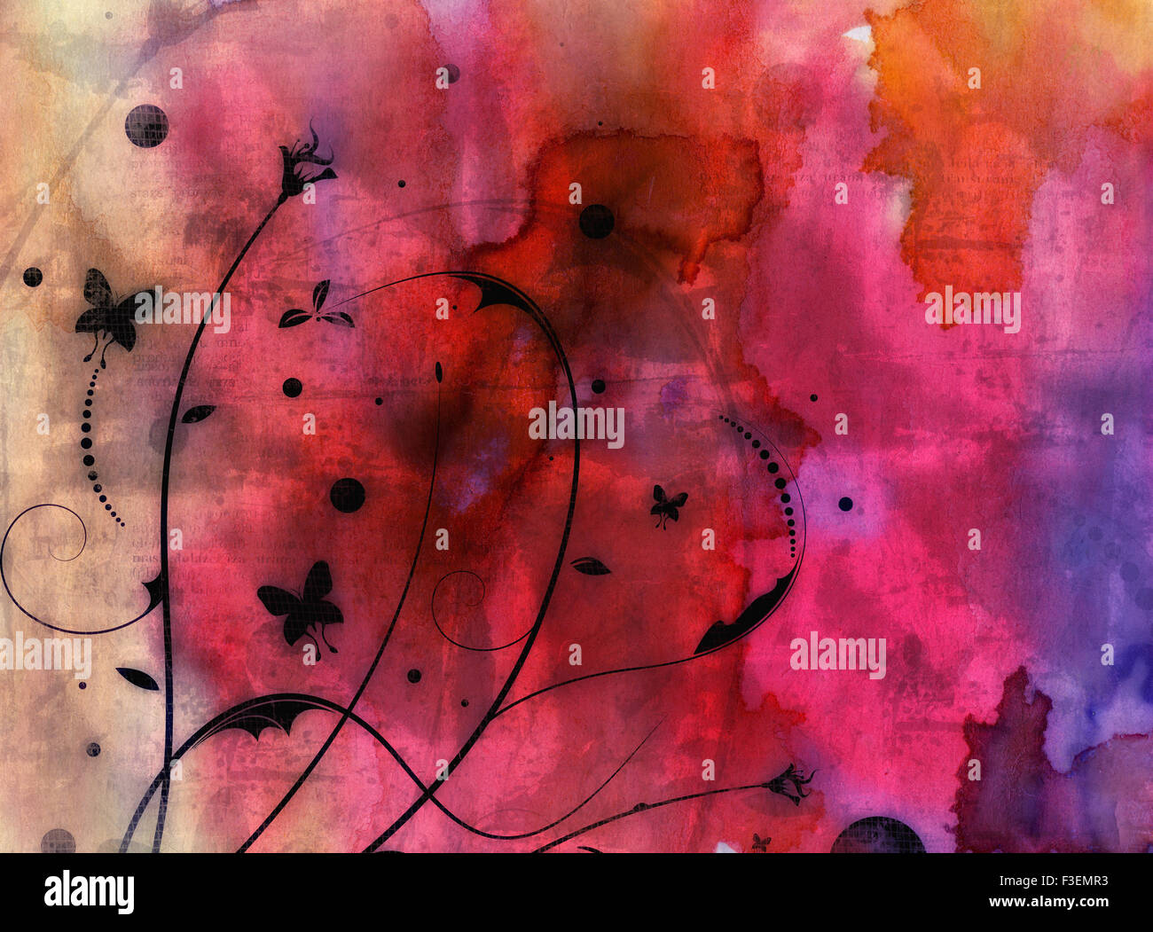 Abstract floral background hi-res stock photography and images - Alamy
