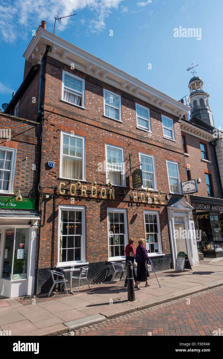 Gordon Hotel Rochester High Street Kent England UK Stock Photo