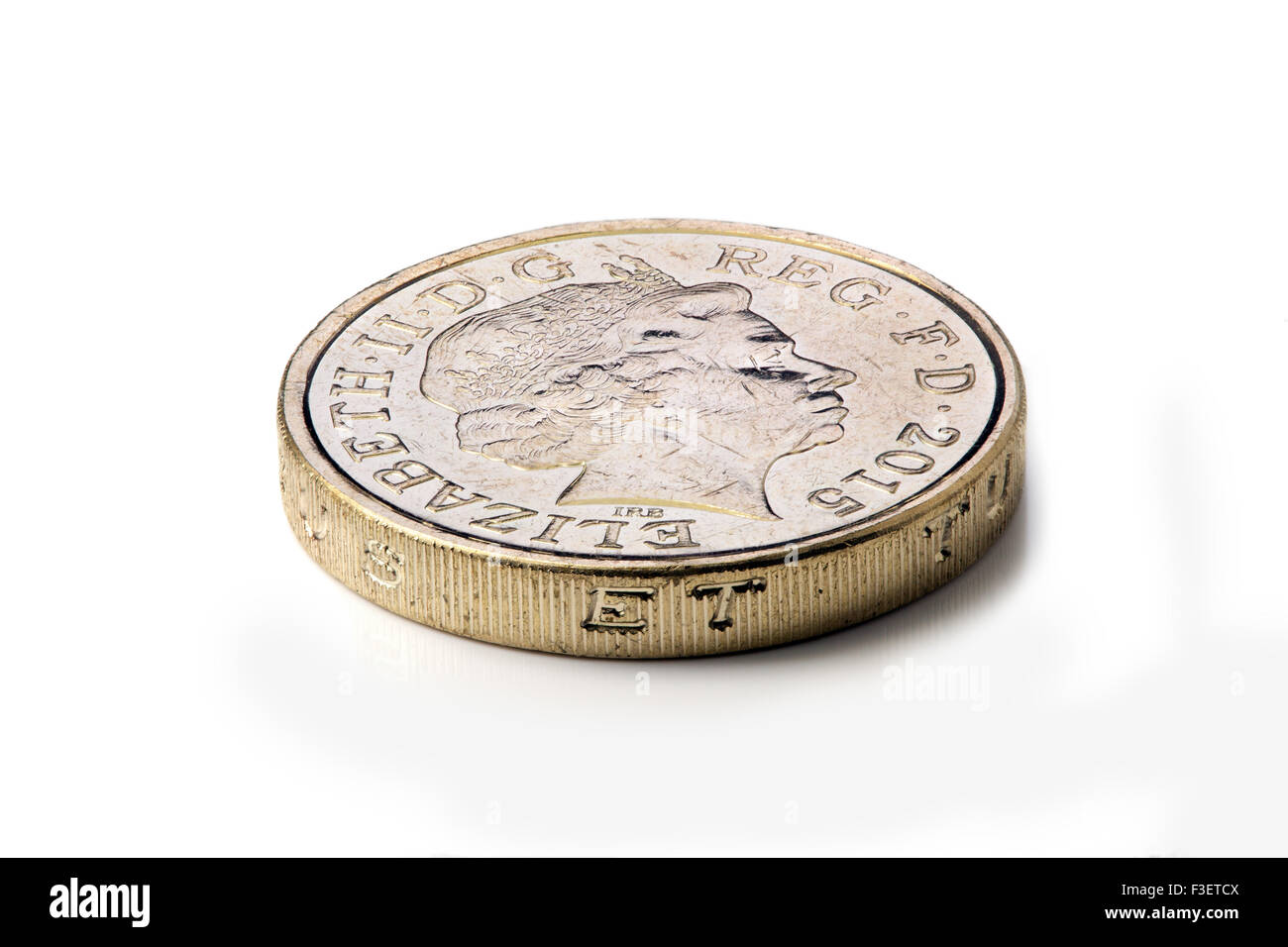 1 pound UK  coin Stock Photo