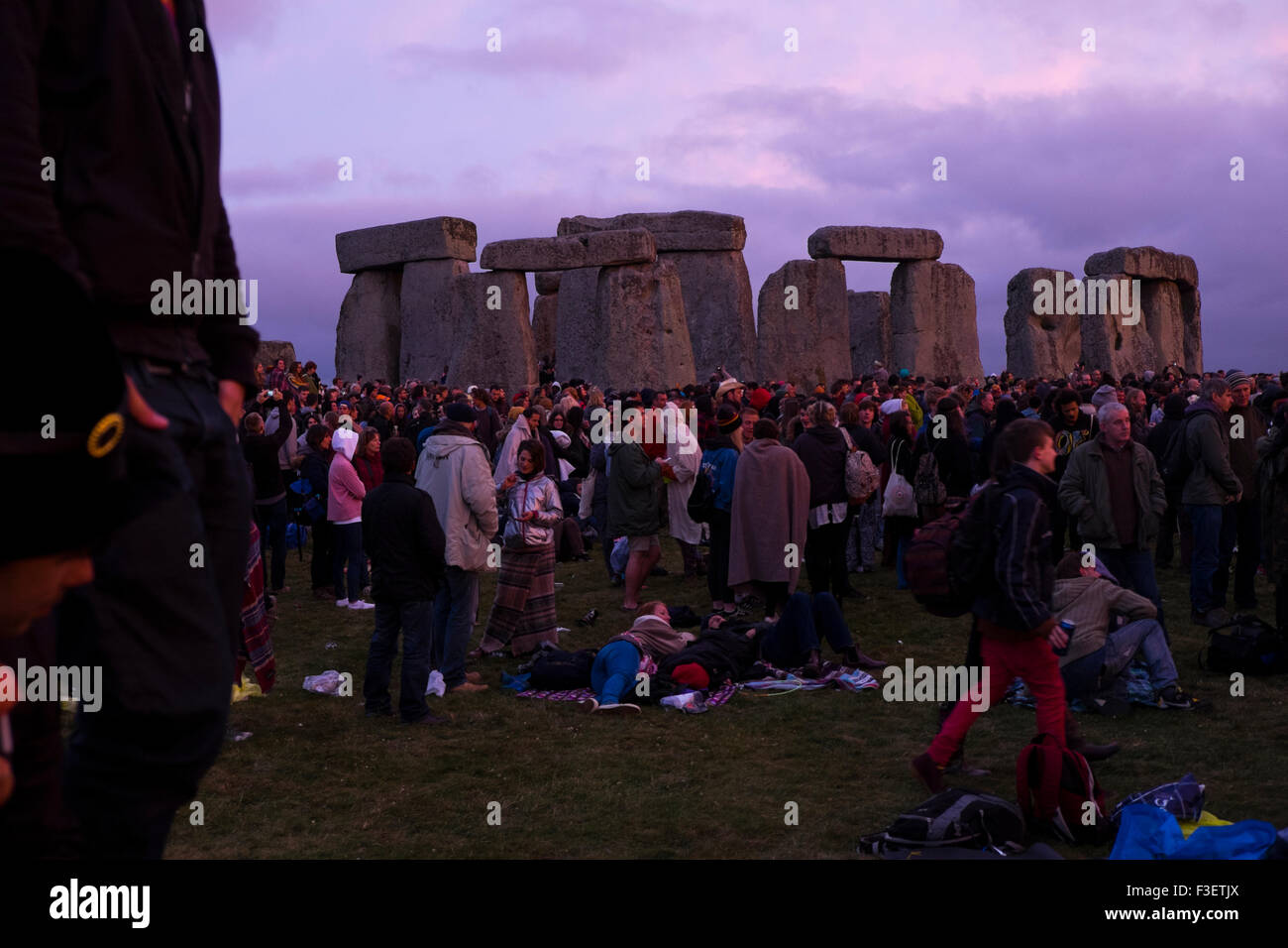 Summer Solstice celebrations, Stonehenge. UNESCO World Heritage site