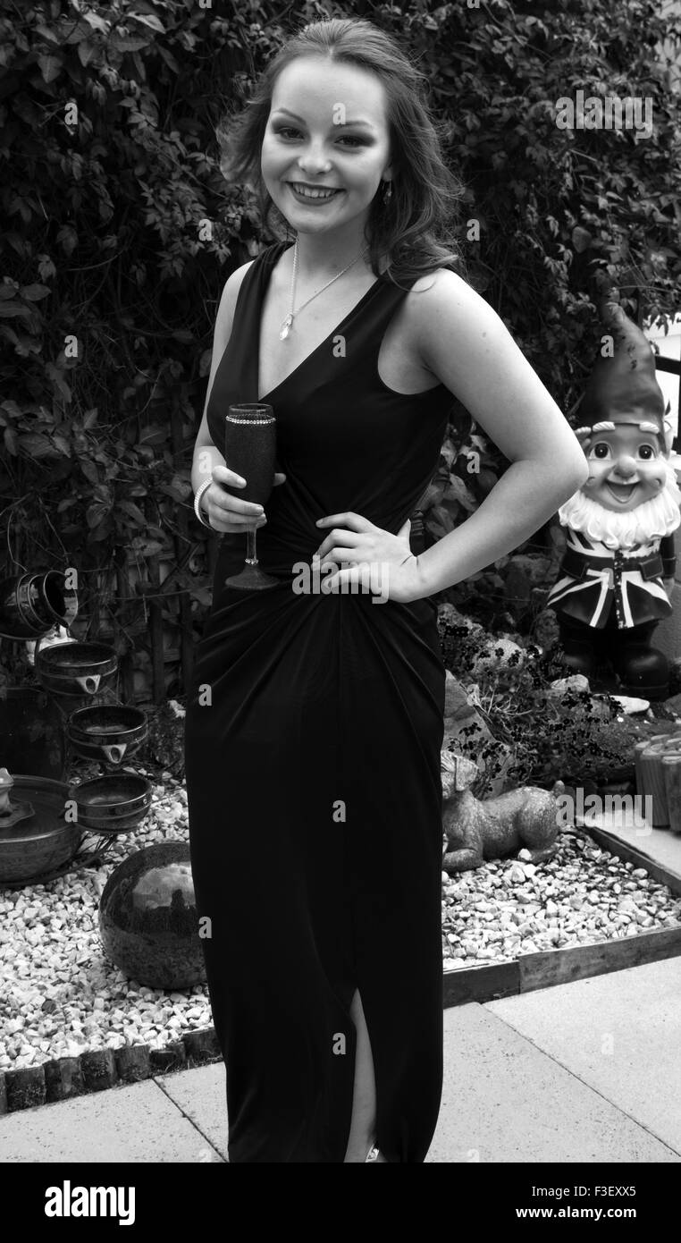 strapless open back dress Stunning Black Prom Dress for Teen Girls Special Occasion main image 1