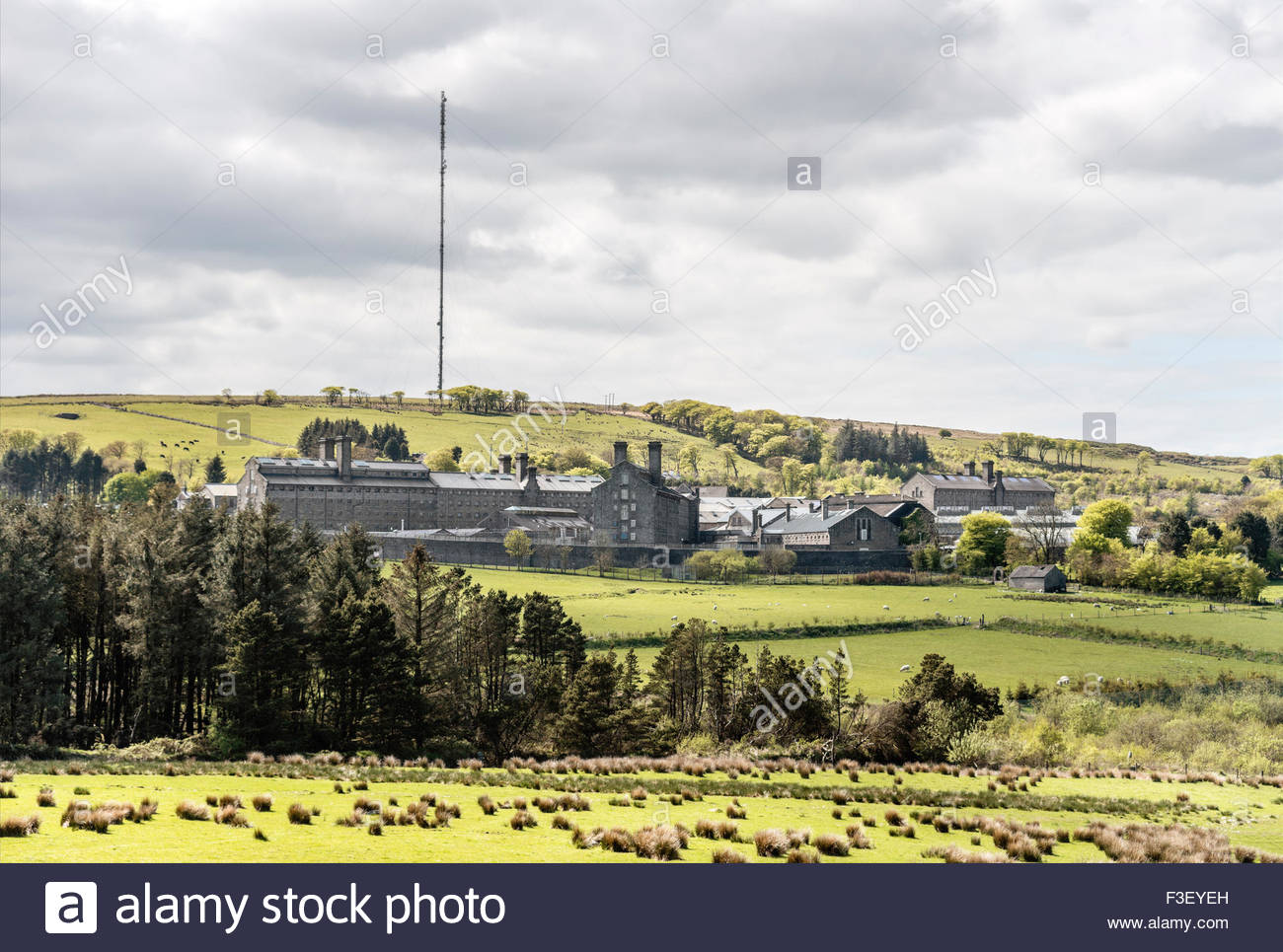 Dartmoor Prison Princetown Dartmoor Devon High Resolution Stock