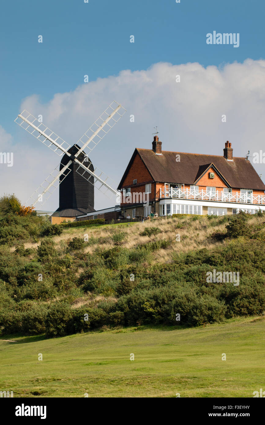 Reigate Heath golf course clubhouse and windmill Stock Photo Alamy