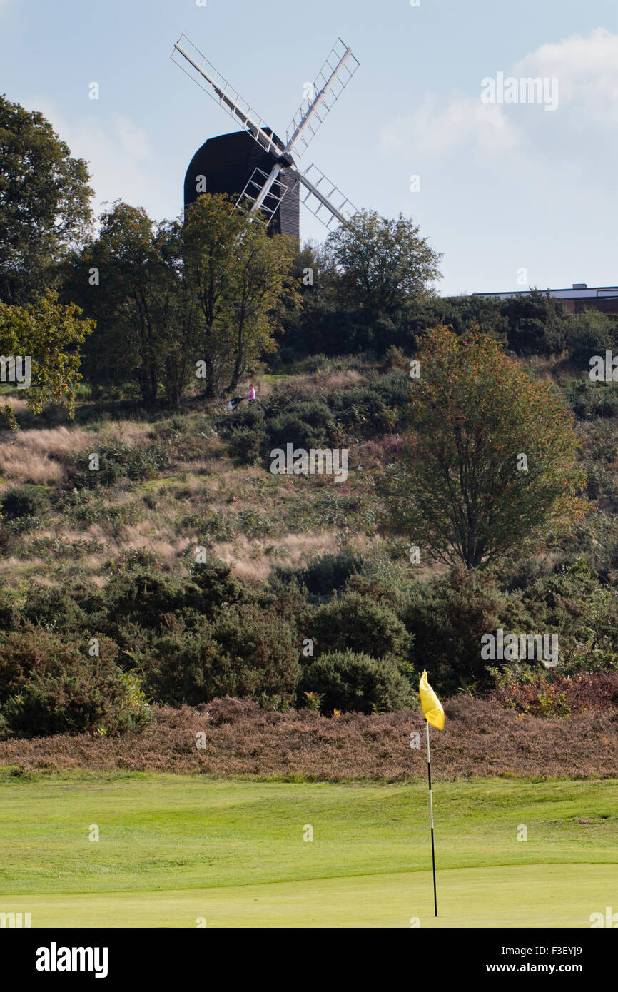 Reigate Heath golf course clubhouse and windmill Stock Photo Alamy