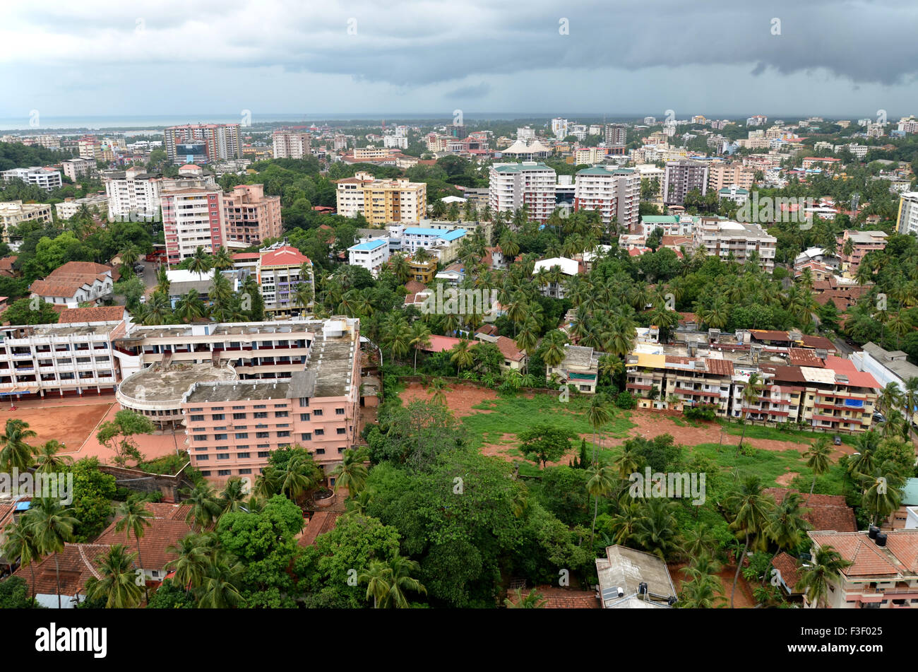 Mangalore City Aerial View Stock Photo