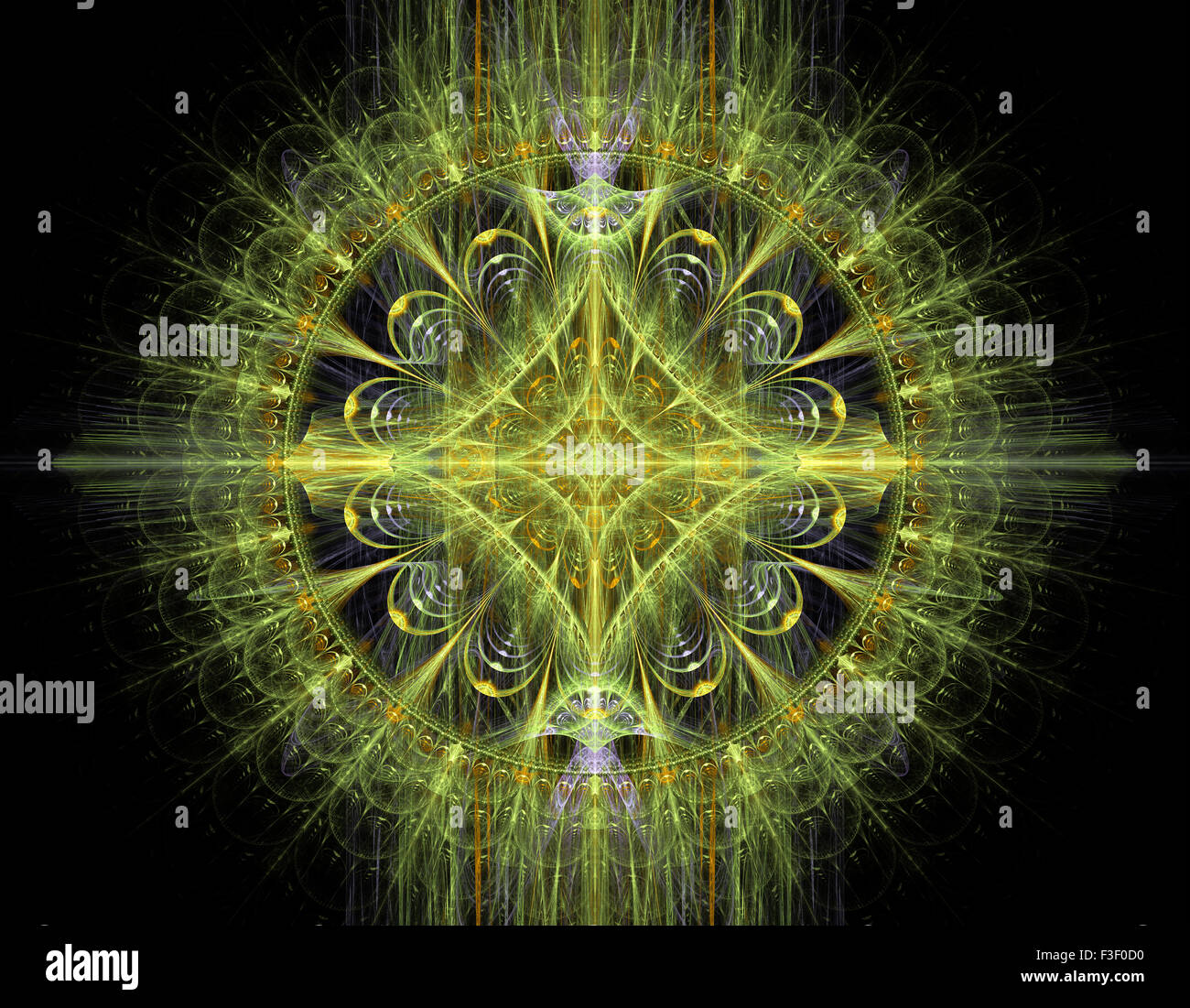 Computer rendered 3d abstract fractal illustration background for ...