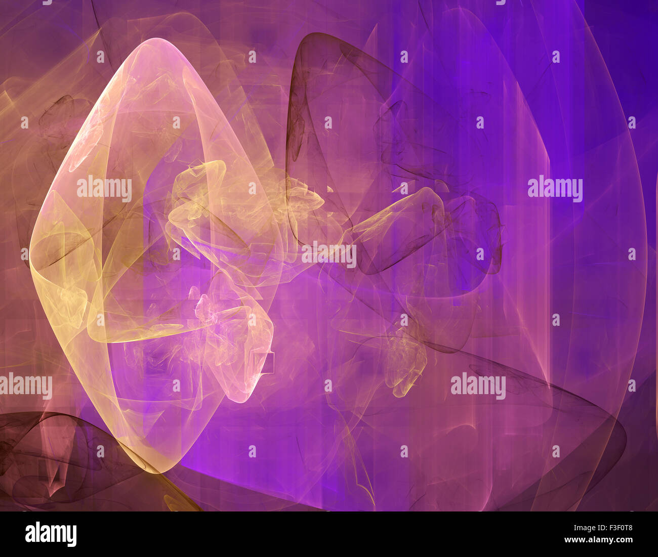 Computer rendered 3d abstract fractal illustration background for