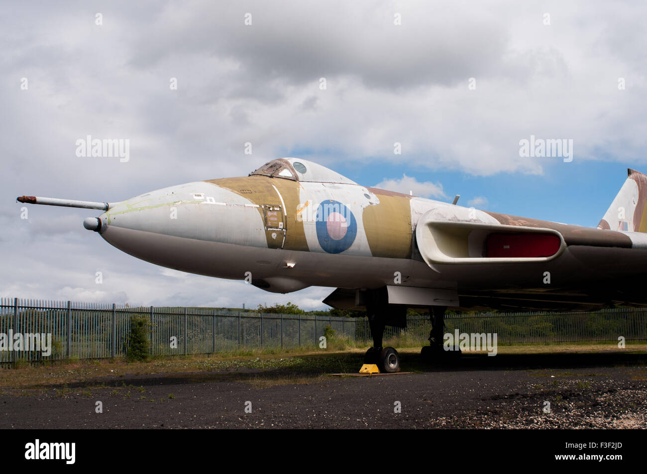 Avro Vulcan bomber at the North East Aircraft Museum in Sunderland. Stock Photo