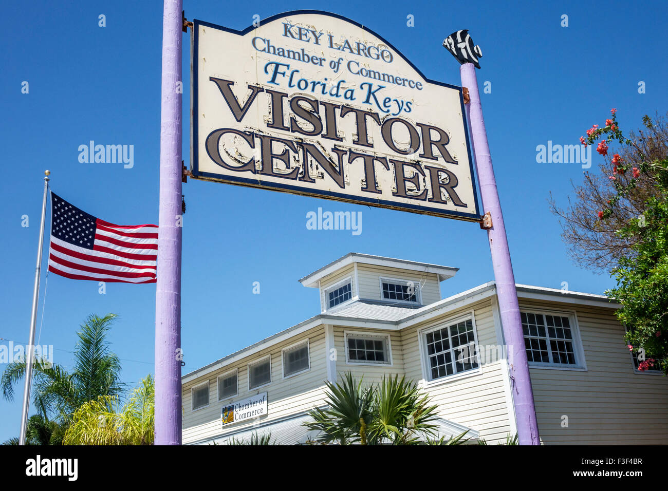 Key Largo Florida Keys,Visitor Center,centre,sign,chamber of commerce,FL150508004 Stock Photo