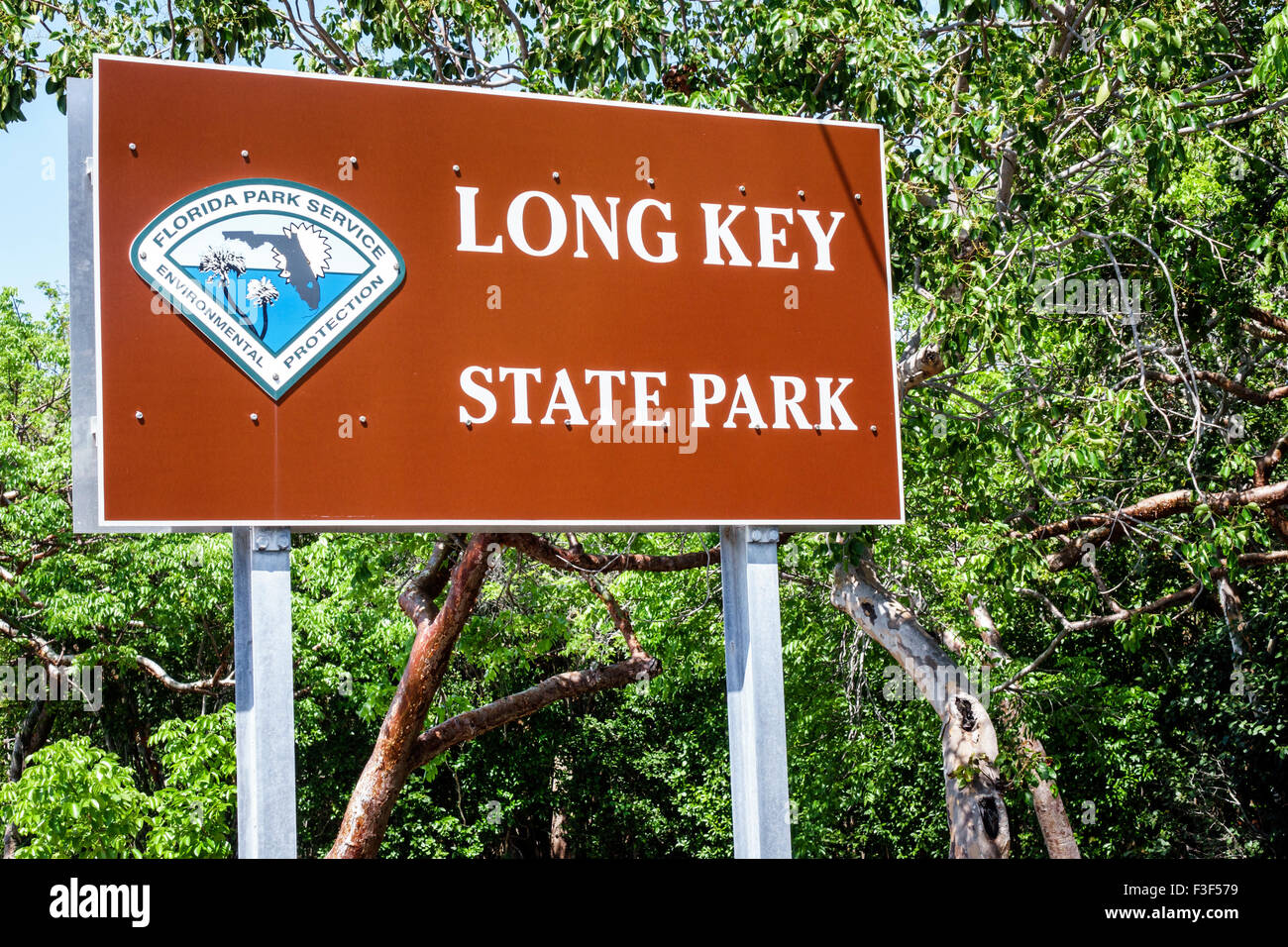 Florida Keys,Layton,Long Key State Park,entrance,sign,FL150508040 Stock ...