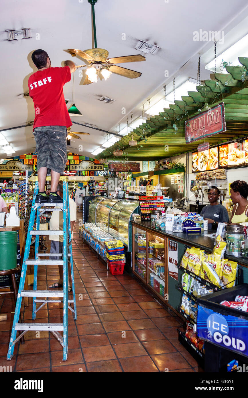 Key West Florida Keys Old Town Duval Street convenience store inside