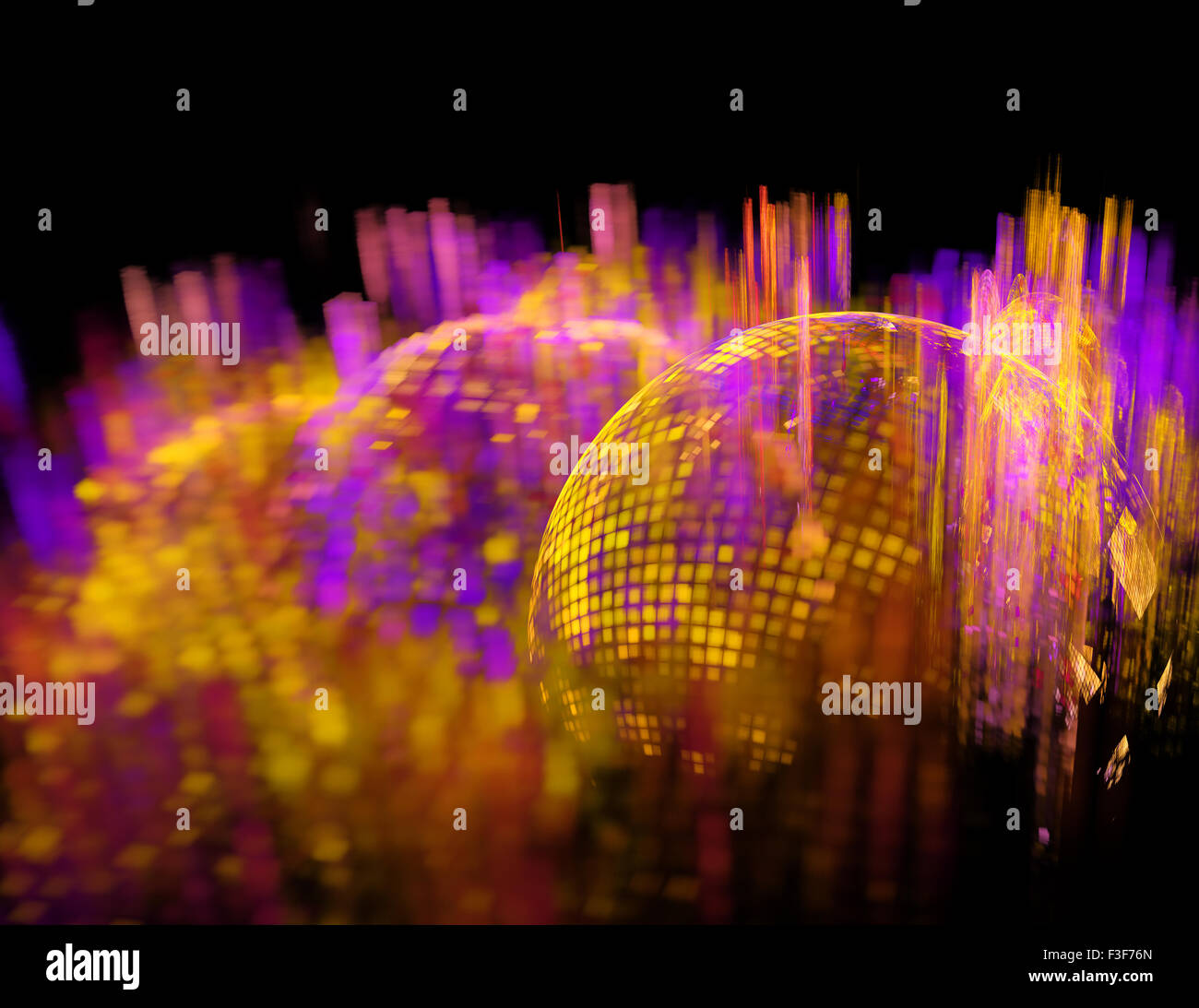 Computer rendered 3d abstract fractal illustration background for ...