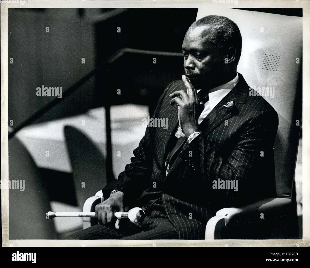 1981 - Fall 1981 The United Nations New York: The President of Kenya Mr. Daniel Arap Moi addressed the thirty sixth general assembly. © Keystone Pictures USA/ZUMAPRESS.com/Alamy Live News Stock Photo