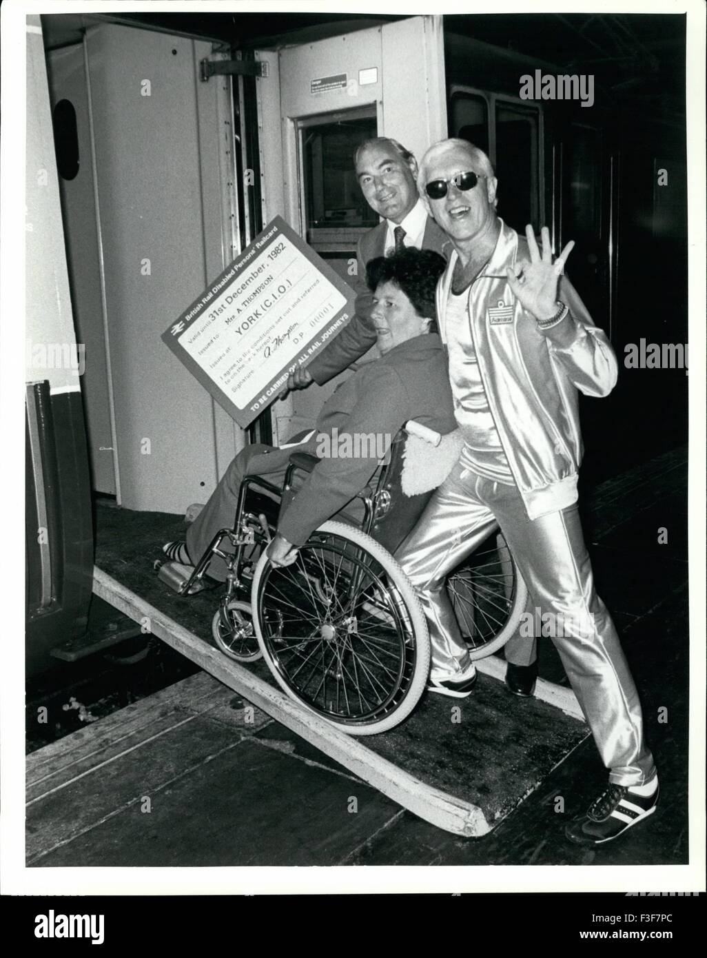 Feb. 24, 1975 Jimmy Savile At Launch Of New Railcard For Disabled