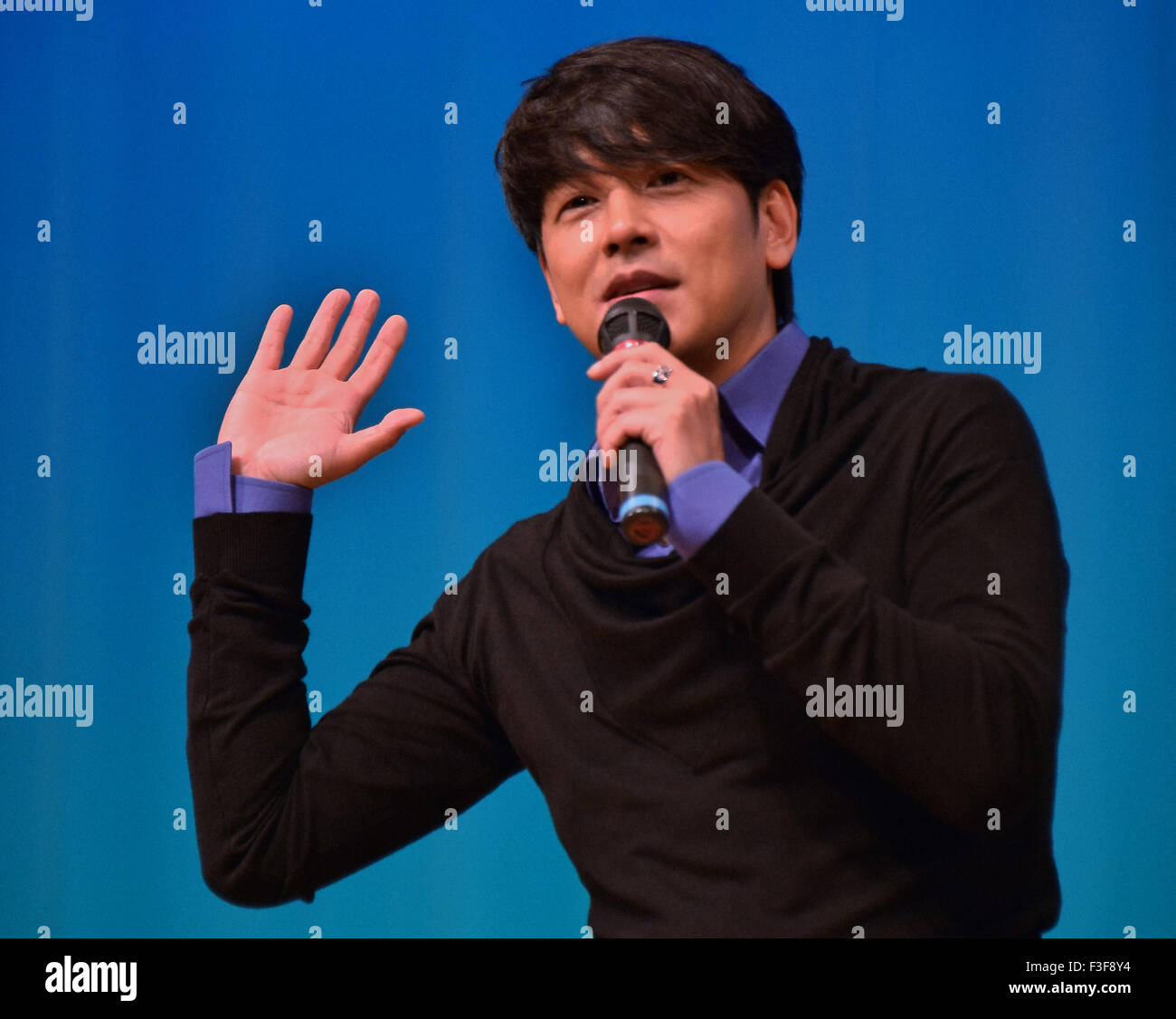 Ryu Si-Won, Oct 06, 2015, Tokyo, Japan : Korean singer and actor Ryu Si
