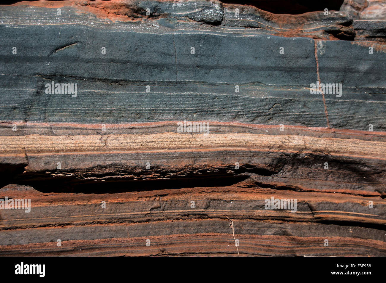 Ancient Rock Layers III Stock Photo Alamy