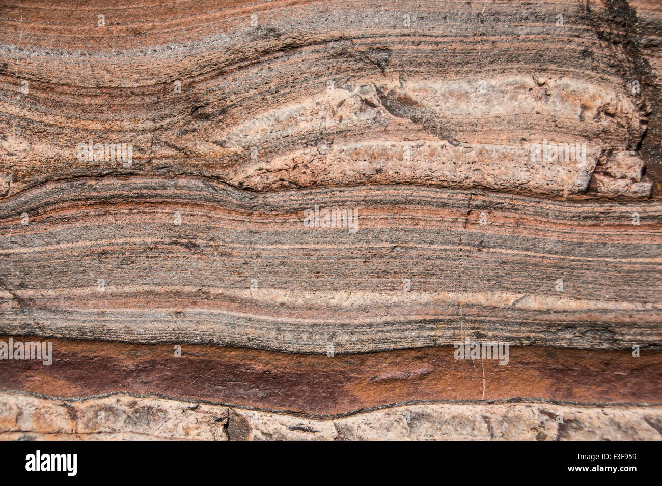 Ancient Rock Layers II Stock Photo Alamy