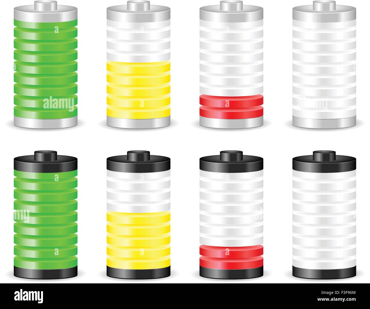 Battery with the level of charge. Vector illustration Stock Vector ...