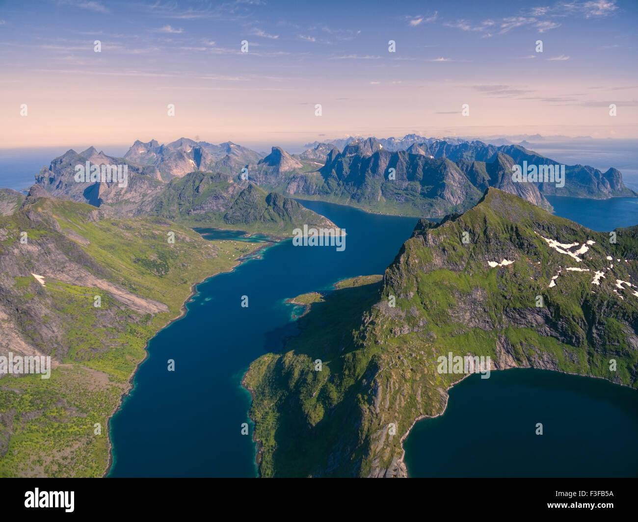 Aerial view of lofoten islands hi-res stock photography and images - Alamy