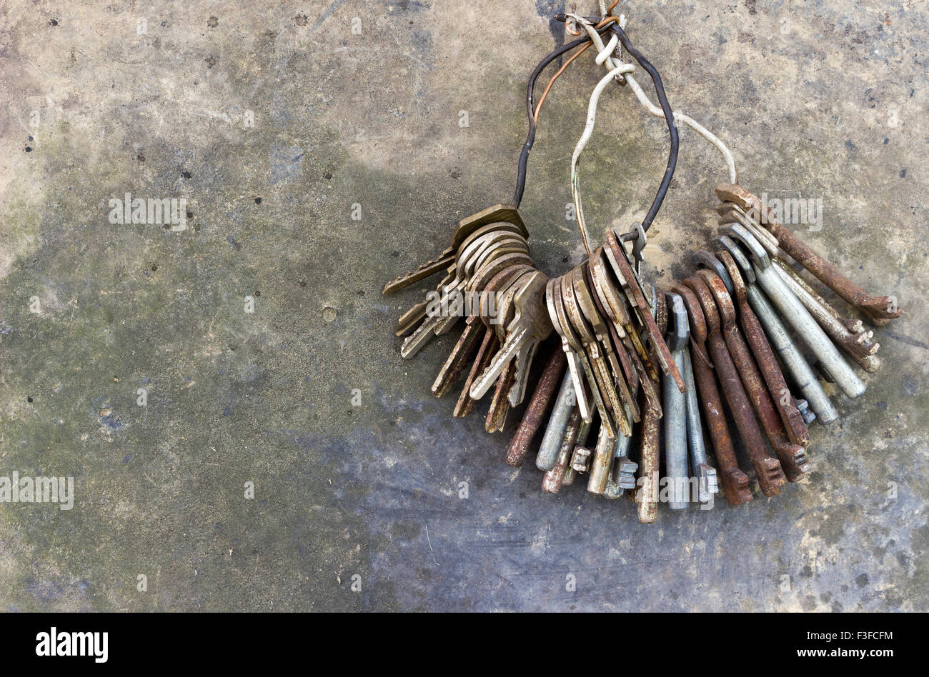 Bunch of old keys Stock Photo Alamy